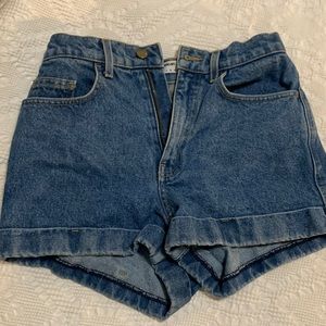 american apparel jean shorts
